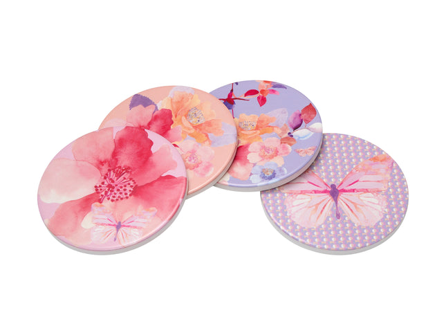 Maxwell & Williams Camilla Ceramic Coaster 10cm Set of 4 (Gift Boxed) - Bulk Haven