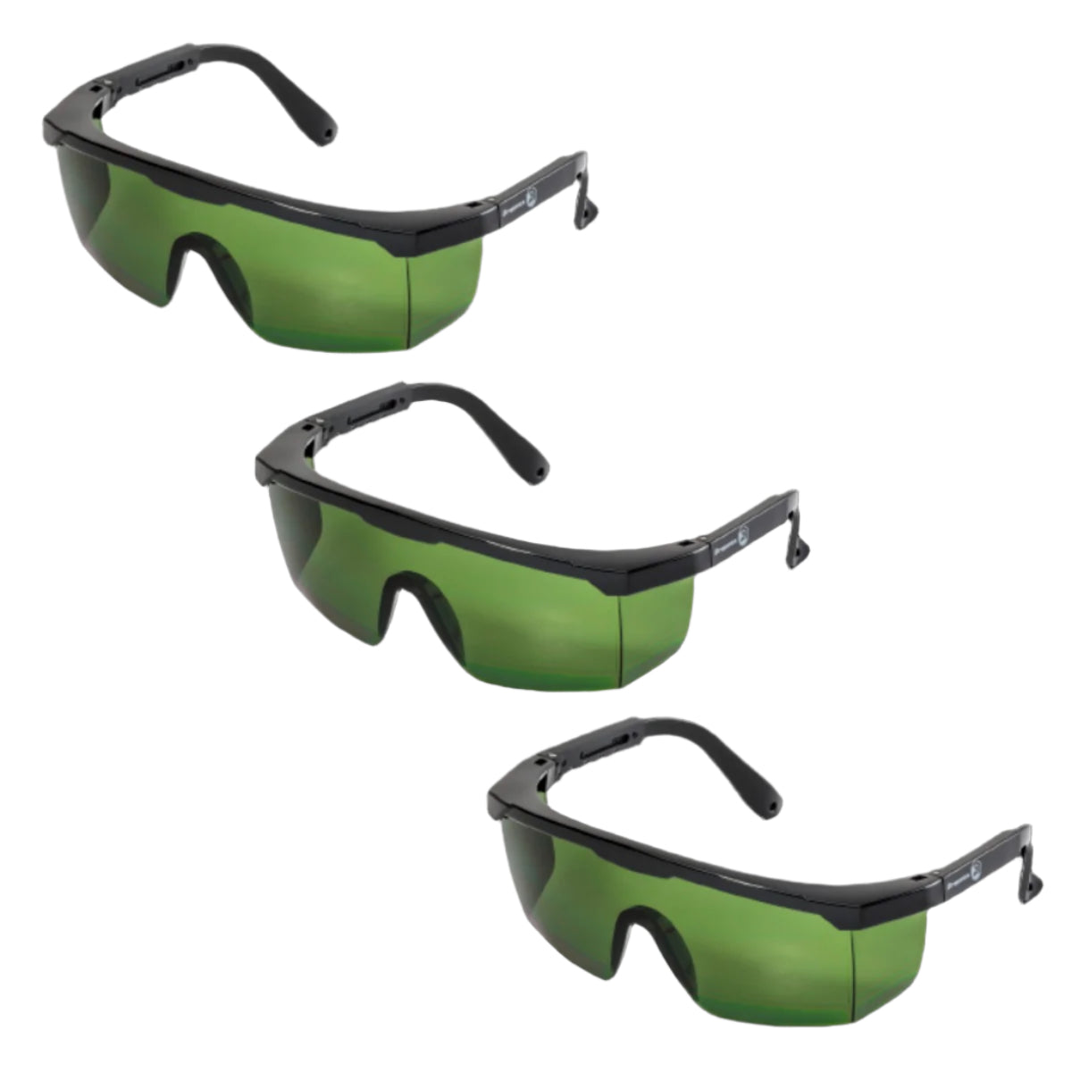 DV-026 Euro Spectacles Anti-Glare Safety Glasses - Green (Set of 3) - Bulk Haven