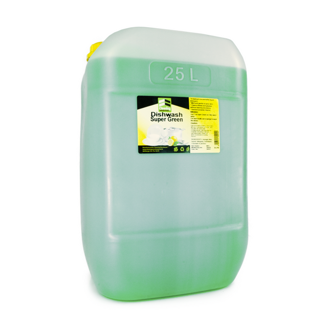 Dishwash Super Green (1 L × 6, 2L x 6, 5L or 25L) - Bulk Haven