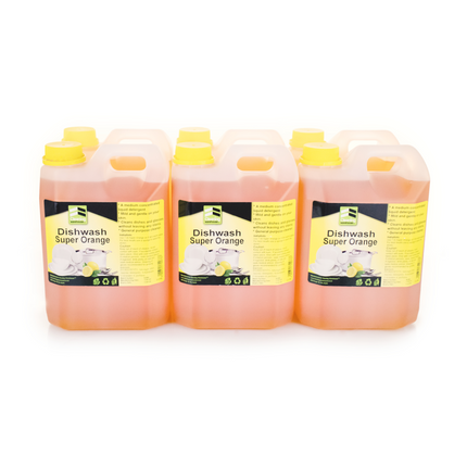 Dishwash Super Orange (1 L × 6, 2L x 6, 5L or 25L) - Bulk Haven