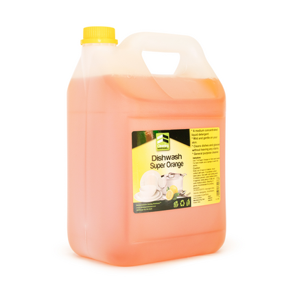 Dishwash Super Orange (1 L × 6, 2L x 6, 5L or 25L) - Bulk Haven