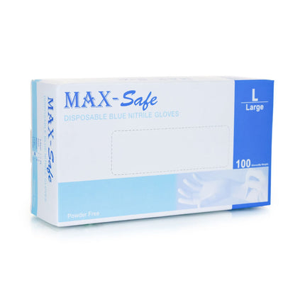 Exam Gloves Powder Free Nitrile (Blue) L 100's