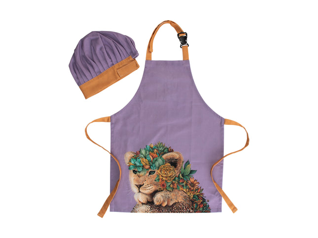 Maxwell & Williams Marini Ferlazzo Wild Planet Apron/Hat Lion (Kids) - Bulk Haven