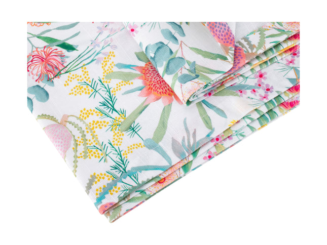 Maxwell & Williams Royal Botanic Gardens Native Blooms Cotton Rectangular Tablecloth 270x150cm - Bulk Haven