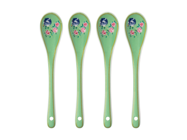 Maxwell & Williams Gabby Malpas Jardin Teaspoon Set of 4 Camelia (Gift Boxed) - Bulk Haven