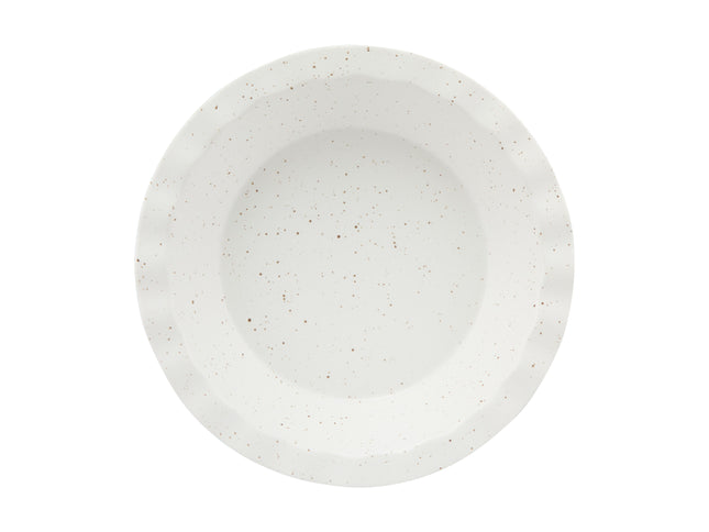 Maxwell & Williams Speckle Fluted Pie Dish 25x4.5cm Cream (Gift Boxed) - Bulk Haven