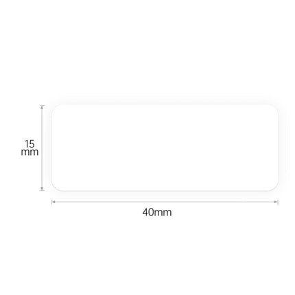 NB117 - NIIMBOT - D11 / D101 / D110 / H1S - 15X40MM  - 160 LABELS PER ROLL - WHITE (5 ROLLS)