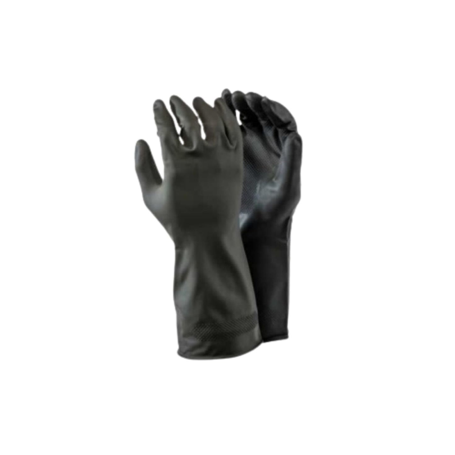 Latex Builders Gloves (Black) x 12 x 4 (48 Units)