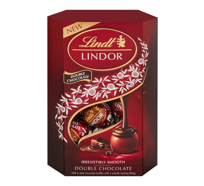 Lindt Chocolate Truffles Cornet Double Chocolate (Pack of 8 x 200g) - Bulk Haven