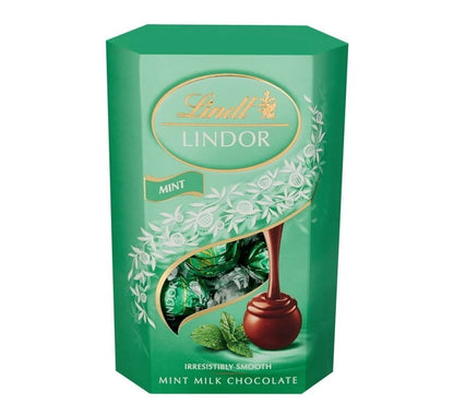 Lindt Cornet Truffles Box Chocolates Mint (Pack of 8 x 200g) - Bulk Haven