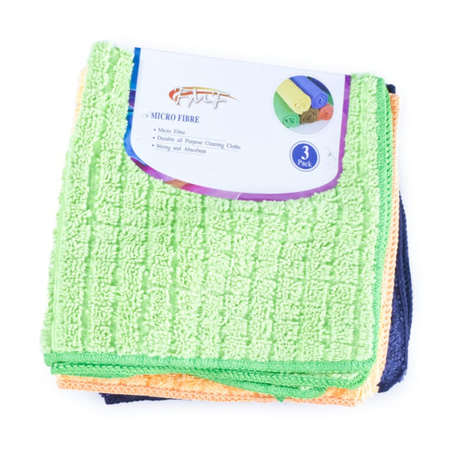 Microfibre 35CMx35CM 3's x 4 - Bulk Haven