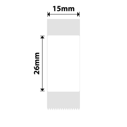 NB105 - NIIMBOT - D11 / D101 / D110 / H1S - 15X26MM - 230 LABELS PER ROLL - WHITE (5 ROLLS)