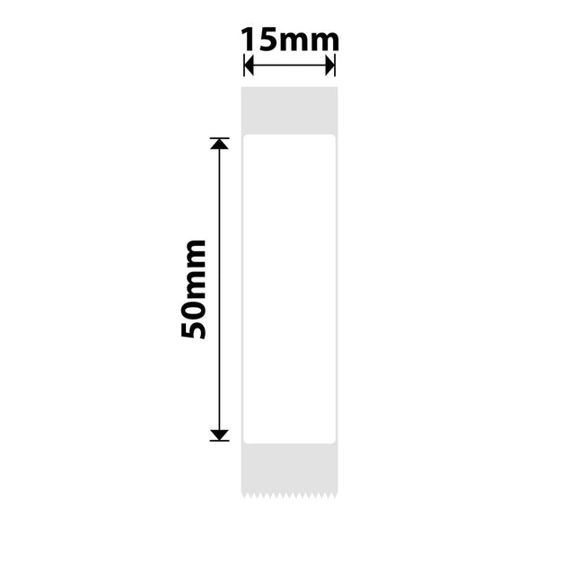 NB107 - NIIMBOT - D11 / D101 / D110 / H1S - 15X50MM - 130 LABELS PER ROLL - WHITE (5 ROLLS)