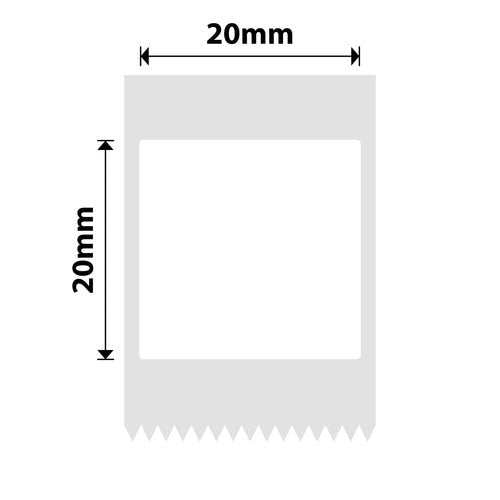 NB520 - NIIMBOT - B21 / B3S - T20X20MM - 320 LABELS PER ROLL - SQUARE - WHITE - Bulk Haven