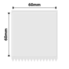 NB545 - NIIMBOT - K2 / K3 - TT60X60MM - 470 LABELS PER ROLL - TRANSPARENT - Bulk Haven