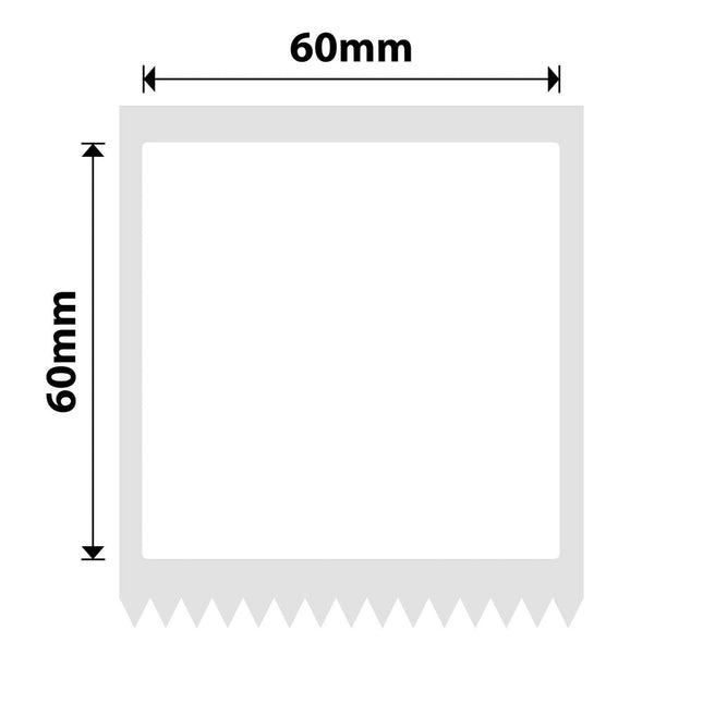 NB546 - NIIMBOT - K2 / K3 - T60X60MM - 470 LABELS PER ROLL - WHITE - Bulk Haven