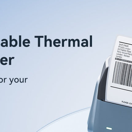 NB609 - NIIMBOT - B4 - BLUETOOTH SHIPPING THERMAL LABEL PRINTER WITH FREE ROLL – LAKE BLUE