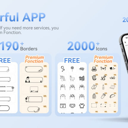 NB609 - NIIMBOT - B4 - BLUETOOTH SHIPPING THERMAL LABEL PRINTER WITH FREE ROLL – LAKE BLUE