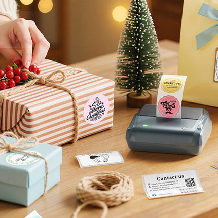 NB609 - NIIMBOT - B4 - BLUETOOTH SHIPPING THERMAL LABEL PRINTER WITH FREE ROLL – LAKE BLUE