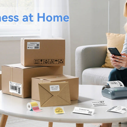 NB609 - NIIMBOT - B4 - BLUETOOTH SHIPPING THERMAL LABEL PRINTER WITH FREE ROLL – LAKE BLUE