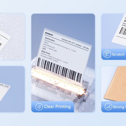 NB609 - NIIMBOT - B4 - BLUETOOTH SHIPPING THERMAL LABEL PRINTER WITH FREE ROLL – LAKE BLUE