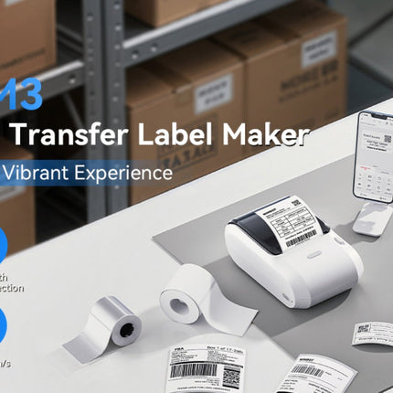 NB610 - NIIMBOT - M3 - PORTABLE BLUETOOTH THERMAL TRANSFER LABEL PRINTER - INCL FREE LABEL ROLL