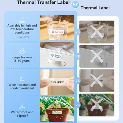 NB623 - NIIMBOT - N1 - BLUETOOTH THERMAL TRANSFER LABEL PRINTER INCL FREE WHITE LABEL & BLACK CARTRIDGE (14*50MM)