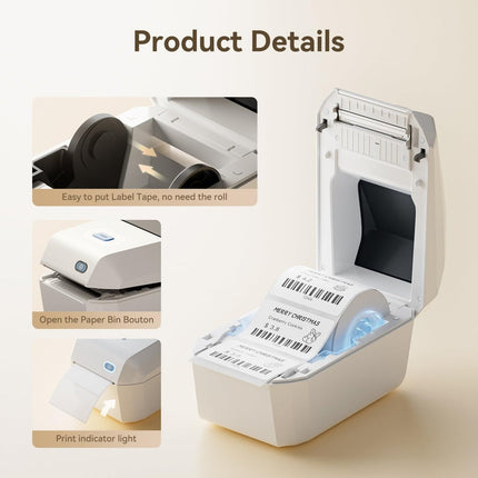 NIIMBOT - K3_W - THERMAL BUSINESS BLUETOOTH & WIFI LABEL PRINTER - INCLUDING 50*30MM LABEL ROLL WITH 900 LABELS