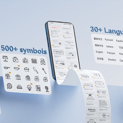 NB589 - NIIMBOT - MODEL: M2_H - THERMAL TRANSFER BLUETOOTH LABEL PRINTER - 300DPI - INCLUDING BLACK RIBBON CARTRIDGE & 50*30MM LABEL ROLL