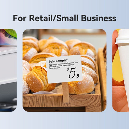 NB589 - NIIMBOT - MODEL: M2_H - THERMAL TRANSFER BLUETOOTH LABEL PRINTER - 300DPI - INCLUDING BLACK RIBBON CARTRIDGE & 50*30MM LABEL ROLL