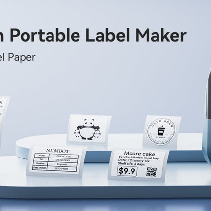 NB589 - NIIMBOT - MODEL: M2_H - THERMAL TRANSFER BLUETOOTH LABEL PRINTER - 300DPI - INCLUDING BLACK RIBBON CARTRIDGE & 50*30MM LABEL ROLL