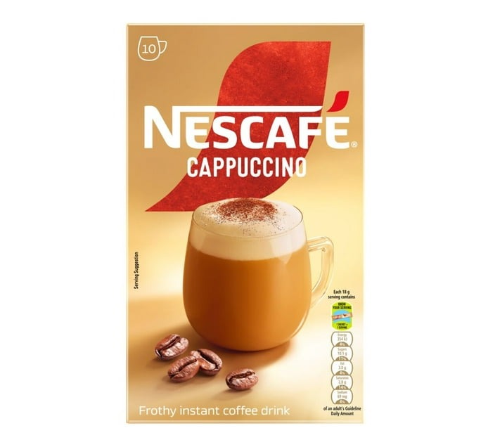 Nescafe Cappuccino Sachets Original (Box of 100 x 18g) - Bulk Haven