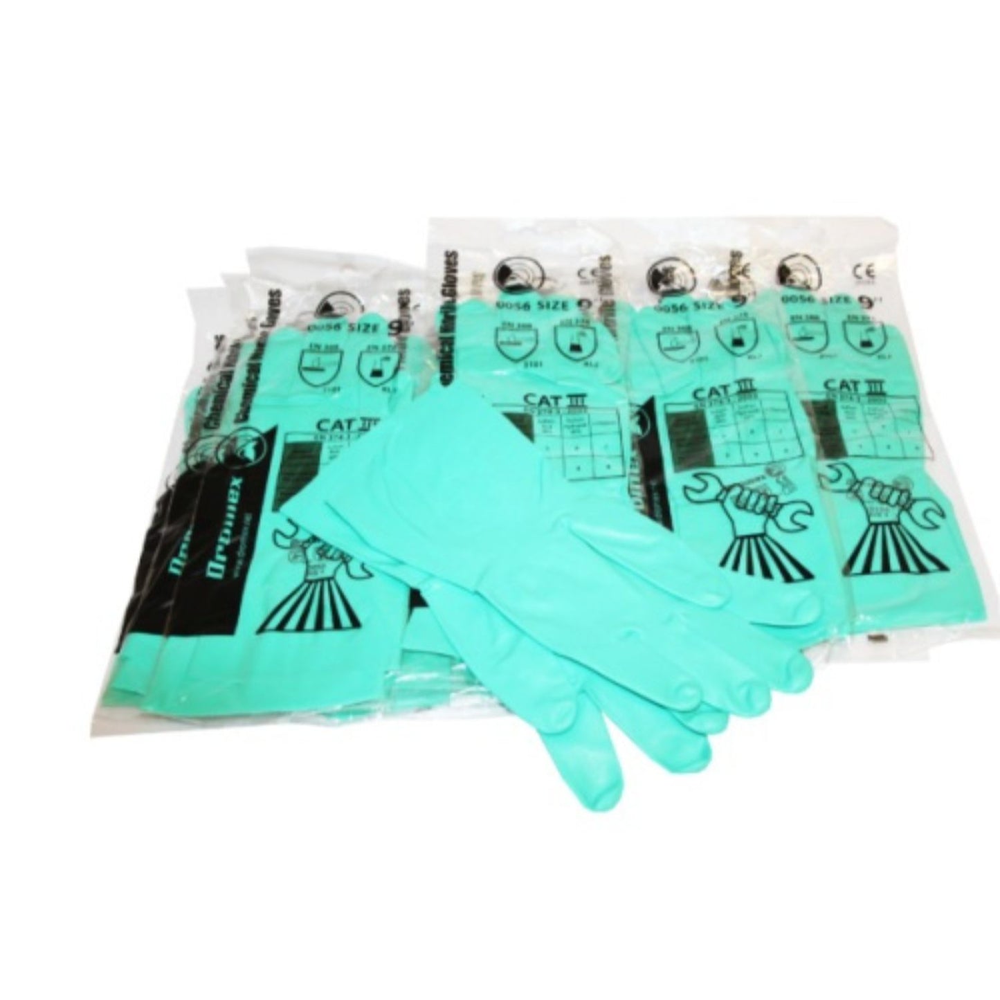 Nitrile Gloves (Green) x 12 x 4 (48 units)