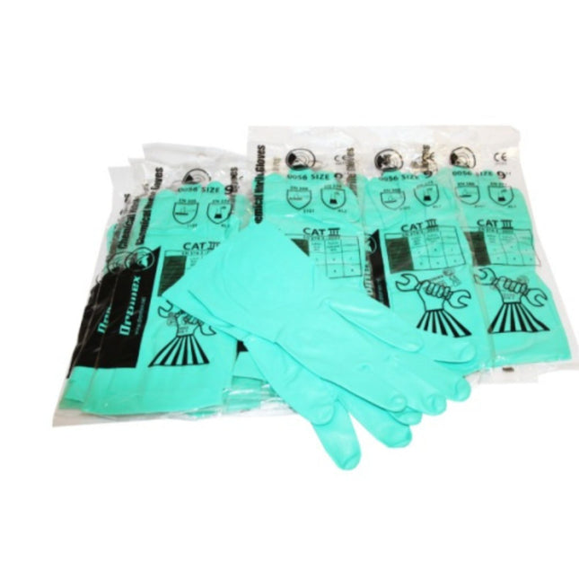 Nitrile Gloves (Green) x 12 x 4 (48 units)