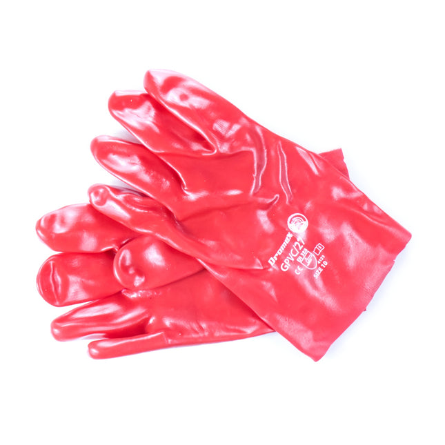 PVC Gloves Open Cuff (Red ) x 12 - Bulk Haven