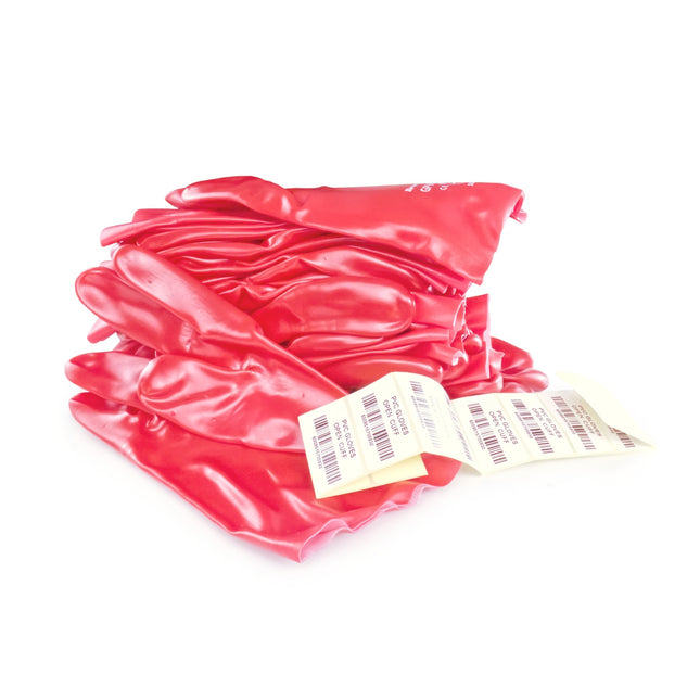 PVC Gloves Open Cuff (Red ) x 12 - Bulk Haven