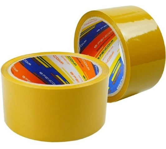 Pencom Buff Tan Packaging Tape (Set of 6, Brown) - Bulk Haven