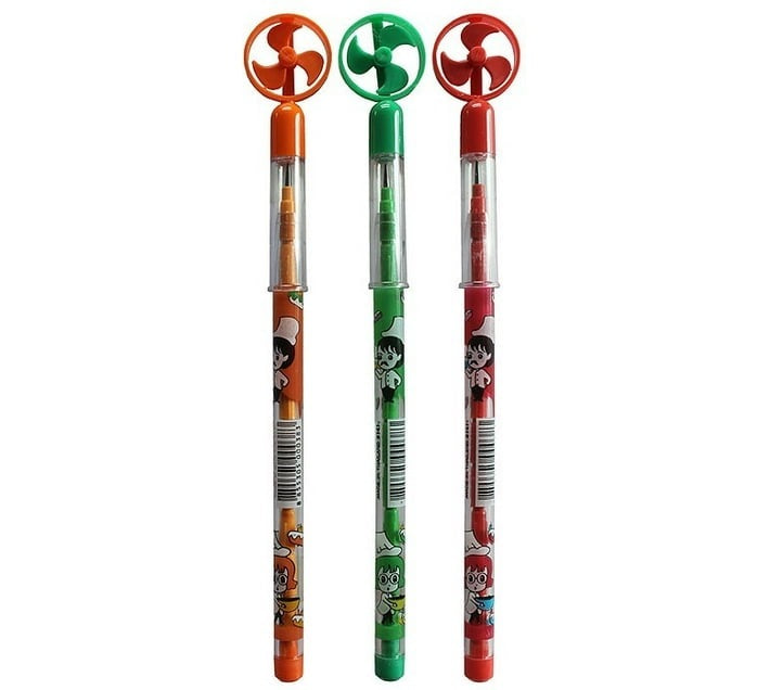 Pencom Fan Topper Non-sharpening Pencil with Leads (box of 50) Round (Set of 50, Black) - Bulk Haven