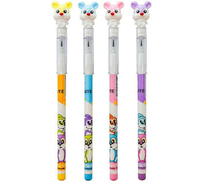 Pencom Mouse Topper Non-sharpening Pencil with Leads (Box of 36) Round (Set of 36, Black) - Bulk Haven
