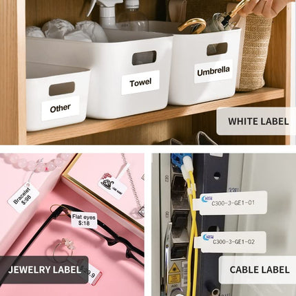 NB109 - NIIMBOT - B21 - PORTABLE THERMAL LABEL BLUETOOTH PRINTER INCLUDING FREE LABEL (50*30MM - WHITE)