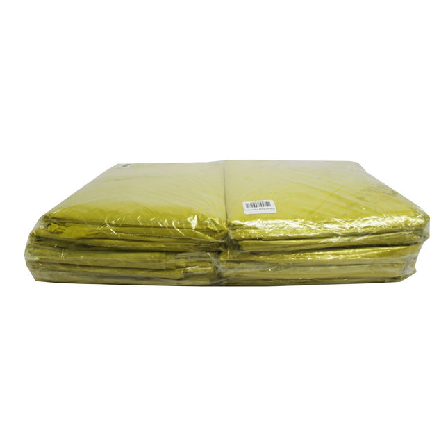 Refuse Bags Flat Folded (Yellow) 750MMx950MM 30MIC 20's x 10
