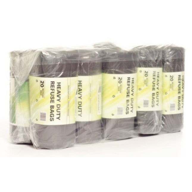 Refuse Bags Roll Heavy Duty (Black) 750MMx950MM 28MIC 20's x 10