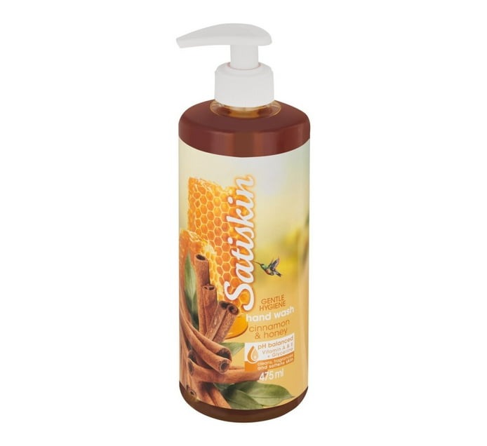 Satiskin Hand Wash Cinnamon & Honey (24 x 475ml) - Bulk Haven