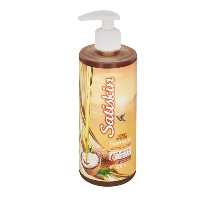 Satiskin Hand Wash Cocoa Butter (6 x 475ml) - Bulk Haven