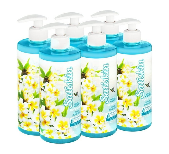 Satiskin Hand Wash Ocean (6 x 475ml) - Bulk Haven