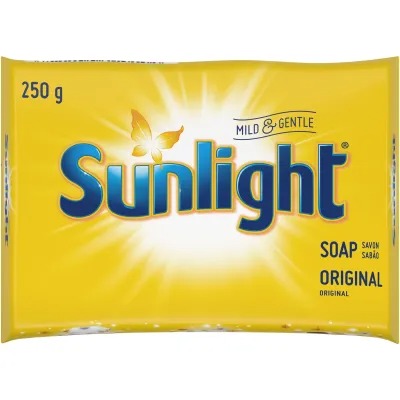 Sunlight Laundry Bar Soap (250 g, Pack of 12) - Bulk Haven