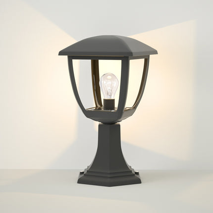 Outdoor Pedastal Lantern - ZOD002E27BL (24 Units)