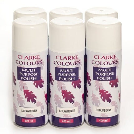 Clark Multi-Purpose Polish Strawberry 400ML x 6 - Bulk Haven