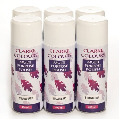 Clark Multi-Purpose Polish Strawberry 400ML x 6 - Bulk Haven