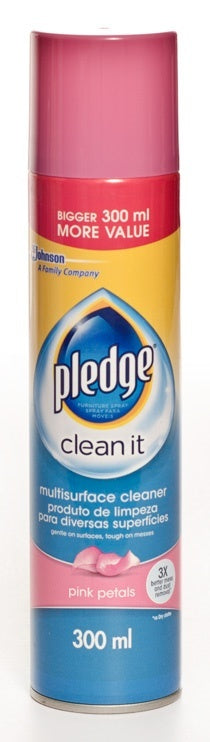 Pledge Multi-Surface Cleaner Pink Petals 300ML x 6 - Bulk Haven